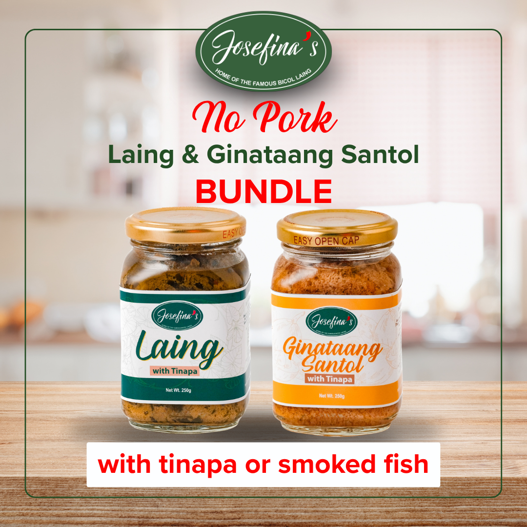 [BUNDLE] Josefina's No Pork Bundle | Laing + Ginataang Santol with Tinapa | No Pork Bundle
